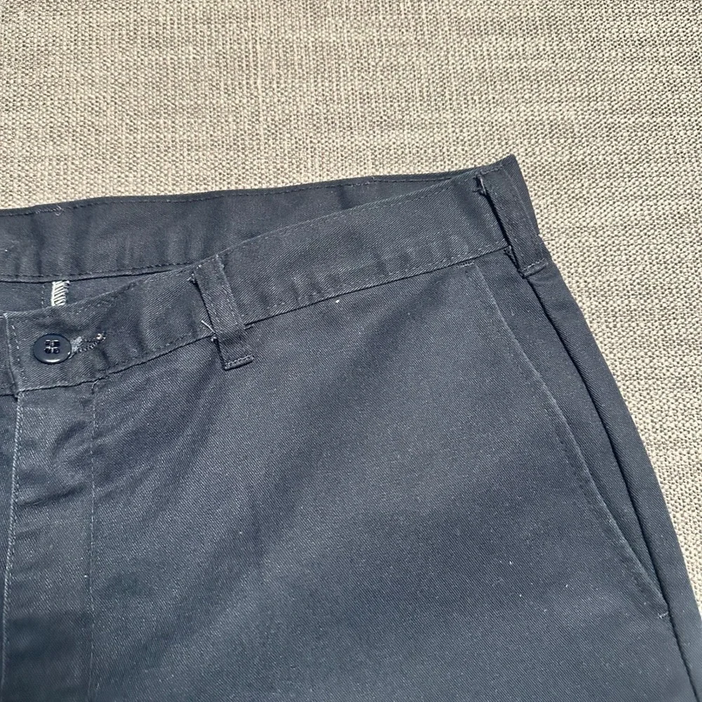 Genuine Dickies Work Shorts Mens 36 Navy Flat Front Utility